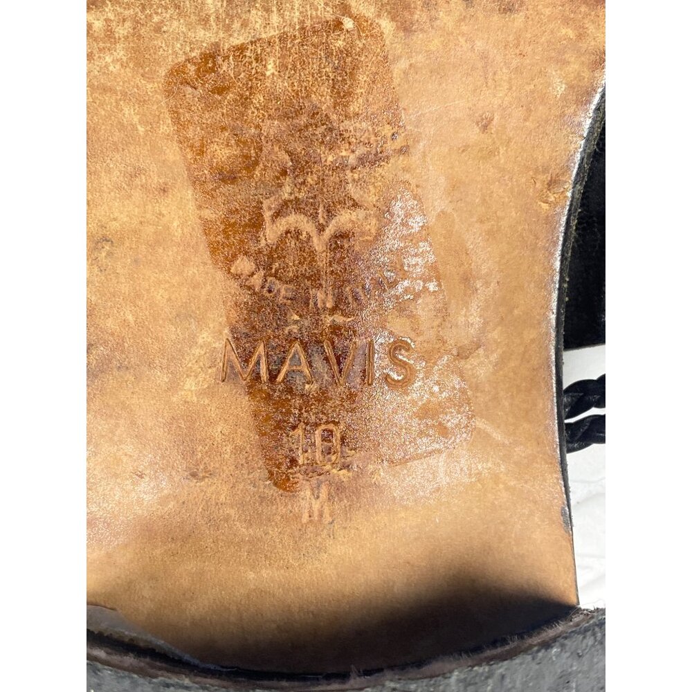 Brighton Mavis Slide Sandal in Black Crocodile Women's 10 - Picture 12 of 14